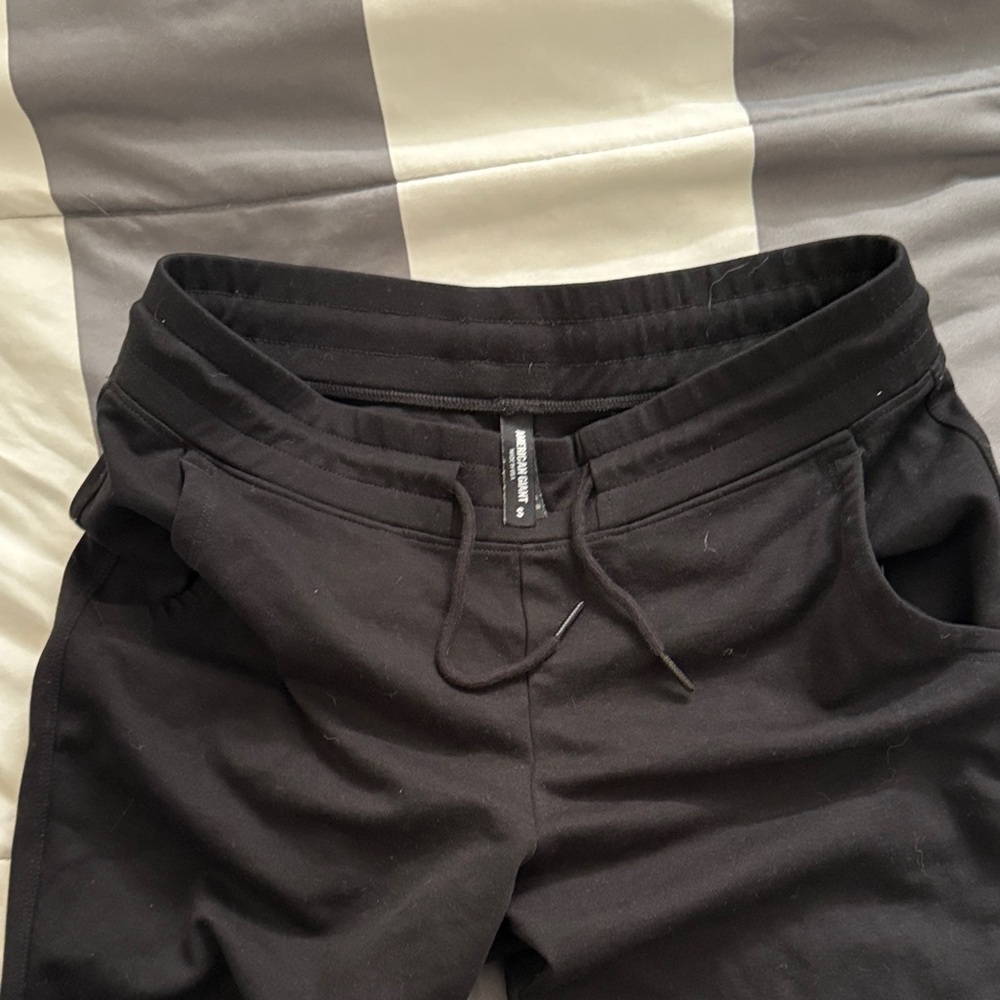 American Giant Black Jogger Pants